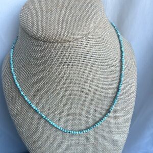 Turquoise necklace 17’ ( Adjustable )